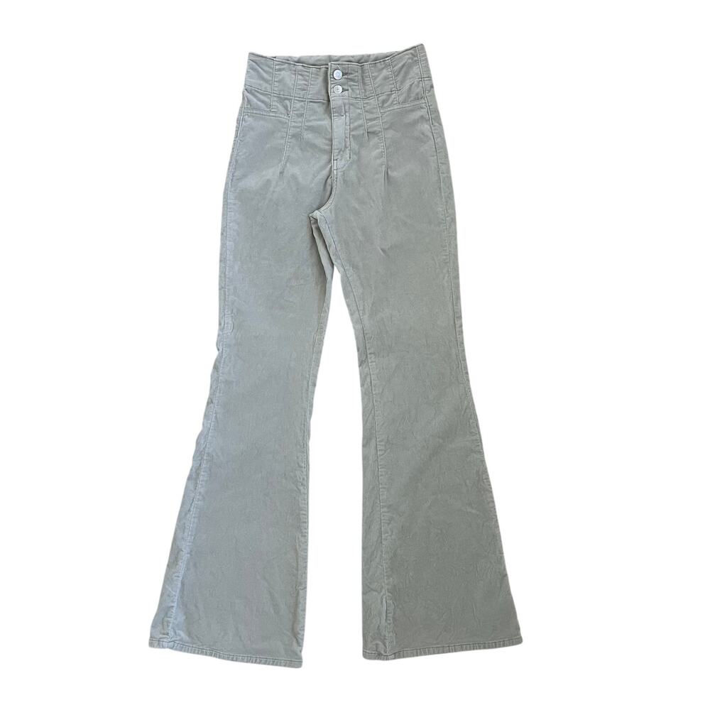 Free People We The Free Jayde Corduroy Flare Pants Women's Size 28 Ivory - Picture 3 of 12